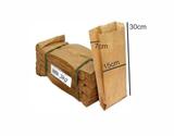 500 Saco De Papel Cereais Pardo Kraft - 30x17x7cm - 3kg - Embala bem