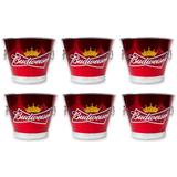 6 Baldes de Gelo Cerveja Predileta Budweiser Vermelho