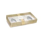6 Caixa 3 Ovos De Colher Pascoa 50G Decorada Ouro - Cromus pascoa