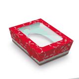 6 Caixa Ovo De Colher Pascoa 350G Vermelho Dec. Festas - Cromus