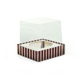 6 Caixas Cupcake Mini com Visor List Rs/Mr Decoração Festas - Cromus