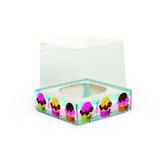 6 Caixas para Cupcake Mini com Visor Docinhos Decoração para Festas - Cromus