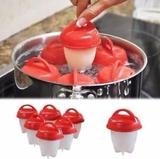 6 Copos Silicone Ovo Fogão Egglettes Duro Cooking Copo Ovos