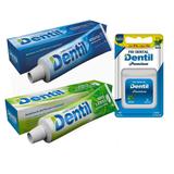 6 Creme Dental Menta 90g + 6 Acqua Plus 90g Dentil + Fio Den