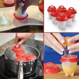 6 Forma Copo De Silicone Para Cozinhar Ovo Egglette Dieta - New