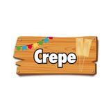 6 Placas De Sinalização Crepe 37,2X17 Festa Junina - Cromus