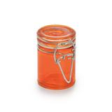 6 Potinhos Hermético Laranja Pqn Decoração Festas - Cromus