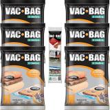 6 Sacos À Vácuo Vac Bag Ordene Grande 55x90 + Bomba Manual