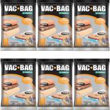 6 Sacos À Vácuo Vac Bag Ordene Grande 55x90 Protetor Roupas