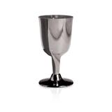 6 Taça Vinho Prata 160ml Decoração Festas - Cromus
