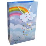 60 Sacola Papel Chuva De Benção e Amor 25x17x6cm Bolsa Festa - On estore