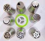 8 Bicos Russo Decorar Bolo Torta Doces + Adaptador + Saco - Zgp