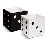 8 cachepot Dado Cassino 11,5X11,5X11,5Cm Dec. Festas - Cromus