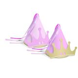8 Chapéus com Aplique Coroa Reinado Da Princesa Dec. Festas - Cromus