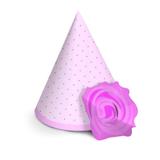 8 Chapéus com Aplique Flor Ballet Decoração Festas - Cromus