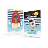 8 Convites Astronauta Decoração Festas - Cromus