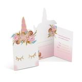 8 Convites Unicórnio Decoração Festas - Cromus