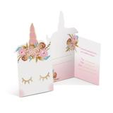 8 Convites Unicórnio Decoração Festas - Cromus