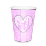8 Copo Papel Ballet 240ml Decoração Festas - Cromus