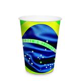 8 Copo Papel Bandeira Do Brasil 240Ml Dec. Festas - Cromus