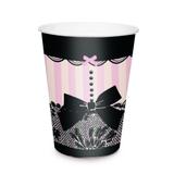 8 Copo Papel Chá de Lingerie 240ml Dec. Festas - Cromus
