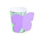 8 Copo Papel com Cinta 240ml Decoração Festas - Cromus