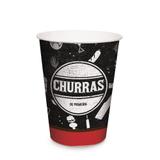 8 Copos Papel 240Ml Churrasco Decoração Festas - Cromus