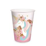 8 Copos Papel 240Ml Unicórnio Decoração Festas - Cromus