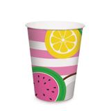 8 Copos Papel Quitandinha 240Ml Dec. Festas - Cromus