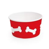 8 Potes Bowl 180Ml Cachorrinhos Osso Vermelho Dec. Festa - Cromus