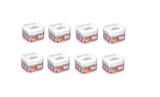 8 Potes Herméticos 400 Ml Acrílico Porta Mantimentos - Injeplastec