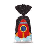 8 Sacola Surpresa Astronauta 15X29Cm Dec. Festas - Cromus