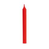 8 Velas Palito Liso Vermelho Decoração Festas - Cromus