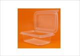 96 Pote Retangular Tampa Articulada 1000ml Rioplastic (4pct