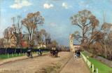 A Avenida. Sydenham - Camille Pissarro - Tela 60x91 Para Quadro - Santhatela