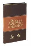 A Bíblia Do Pregador Marrom Claro e Escuro Com Dourado Luxo Sbb