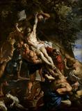 A Elevação da Cruz - Rubens Tela Pequena Para Quadro - Santhatela