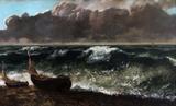 A Onda - Gustave Courbet - Tela 60x98 Para Quadro - Santhatela