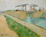 A ponte de Langlois (1890) - Vincent van Gogh - Tela 30x37 Para Quadro - Santhatela