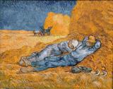 A Sesta (1890) - Vincent van Gogh - Tela 50x63 Para Quadro - Santhatela