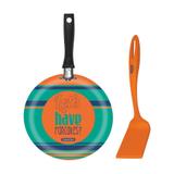 A tapioqueira em alumínio antiaderente starflon t1 de 22cm com espátula de nylon - tramontina