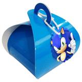 a1-Caixa Porta Docinhos Azul Sonic com 12 unidades - Mz decoraçoes e festas