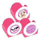 A1-Forminhas para Doces Barbie Rosa Claro - 10 unds - Vem festejar