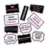 A1-Kit Placas Chá de Lingerie Modelo 02 c/ 10 Plaquinhas - Mz decoraçoes e festas