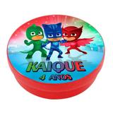 A1-Lembrancinha Latinha PJ Masks - Vem festejar