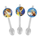 A1-Mini Colher para Brigadeiro A Bela e a Fera 10 unds - Mz decoraçoes e festas