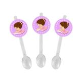 A1-Mini Colher para Brigadeiro Bailarina 10 unds - Vem festejar