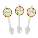 A1-Mini Colher para Brigadeiro Havaí 10 unds - Mz decoraçoes e festas