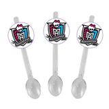 A1-Mini Colher para Brigadeiro Monster High 10 unds - Mz decoraçoes e festas