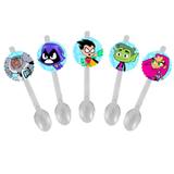 a1-Mini Colher para Brigadeiro Os Jovens Titãs 10 unds - Mz decoraçoes e festas